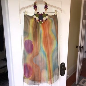 Catherine Malandrino silk chiffon halter dress